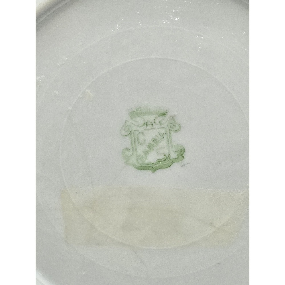Antique Carl Schumann Arzberg Bavaria Reticulated Bread Butter Plate Pink Roses - Picture 3 of 3